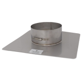 Z-Flex 7" Z-Max 18" x 18" Stainless Steel Flat Chimney Flashing - Image 1