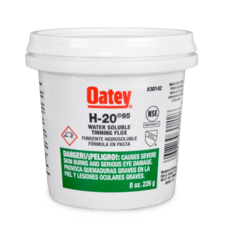 Oatey No. 95 H-2O Water Soluble Tinning Flux, 8 oz