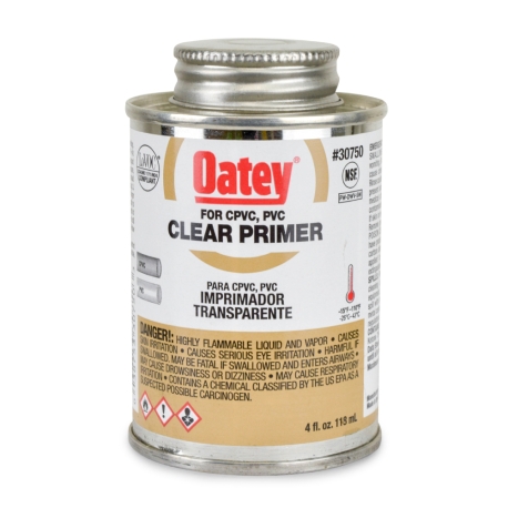 Oatey 4 oz Clear PVC/CPVC Primer w/ Dauber