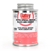 Oatey 4 oz Medium-Body ABS Extra Special Cement w/ Dauber, Black - Image 1