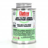 4 oz Medium-Body, ABS To PVC Transition Cement w/ Dauber, Green Oatey