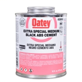 16 oz Medium-Body ABS Extra Special Cement w/ Dauber, Black Oatey