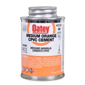 4 oz Medium-Body CPVC Cement w/ Dauber, Orange Oatey