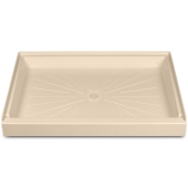 Mustee 32" x 48" DuraBase Rectangular Shower Base, Single Threshold, Bone - Image 1