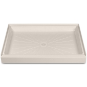 Mustee 32" x 48" DuraBase Rectangular Shower Base, Single Threshold, Biscuit - Image 1