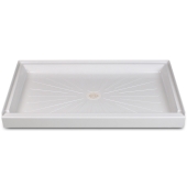 Mustee 32" x 60" DuraBase Rectangular Shower Base, Single Threshold, White - Image 1