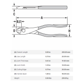 Channellock 338 Channellock 8" High Leverage Lap Joint Diagonal Cutting Plier - Image 2