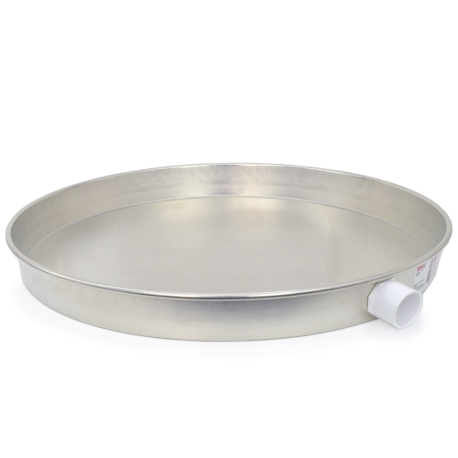 Oatey 20" Aluminum Water Heater Pan, 1" PVC Adapter