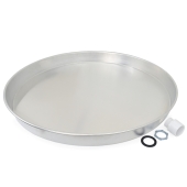 Oatey 24" Aluminum Water Heater Pan, 1" PVC Adapter - Image 3