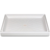 Mustee 34" x 54" DuraBase Rectangular Shower Base, Single Threshold, White - Image 1