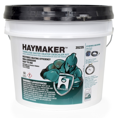 Hercules Haymaker Tankless Water Heater Descaler Kit