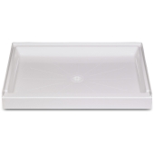 Mustee 36" x 48" DuraBase Rectangular Shower Base, Single Threshold, White - Image 1