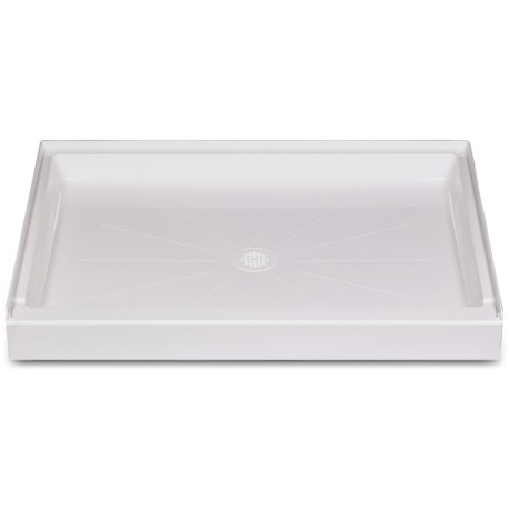 Mustee 36" x 48" DuraBase Rectangular Shower Base, Single Threshold, White