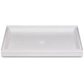 Mustee 36" x 60" DuraBase Rectangular Shower Base, Single Threshold, White - Image 1