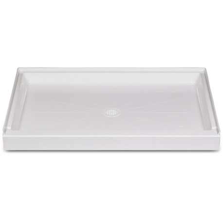 Mustee 36" x 60" DuraBase Rectangular Shower Base, Single Threshold, White