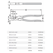 Channellock 368 Channellock 8.5" High Leverage Round Nose Linemen's Plier - Image 2