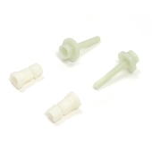 Bemis Bemis 37SLOW (White) Mayfair series Modern Geometric Sculptured Wood Round Toilet Seat, Slow-Close - Image 5