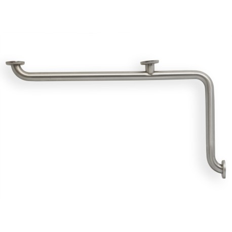 Mustee 34" x 18" Inside Corner 90° Shower Grab Bar ADA