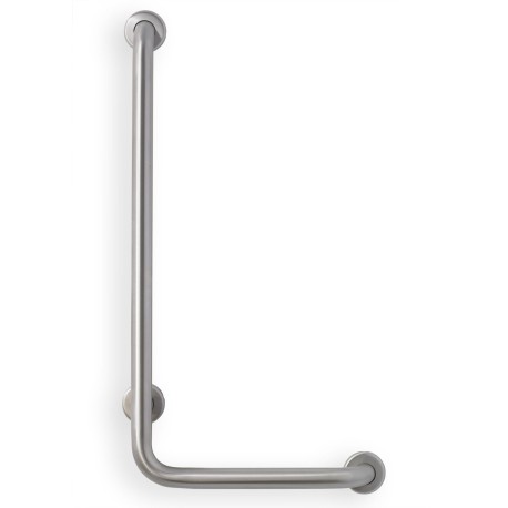 Mustee 32" H x 16" W 90° Angle Shower Grab Bar Left-Hand ADA