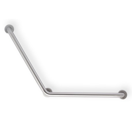 Mustee 24" H x 24" W 120° Angle Shower Grab Bar Left or Right Hand ADA