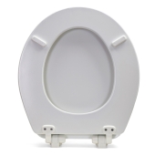Bemis Bemis 39SLOW (White) Mayfair series Vineyard Sculptured Wood Round Toilet Seat, Slow-Close - Image 2
