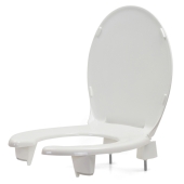 Bemis Bemis 3L2050T (White) 3" Lift Medic-Aid Plastic Round Toilet Seat w/ DuraGuard, Heavy-Duty - Image 2