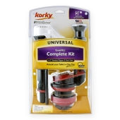 Korky Korky 2" Universal Adjustable All-in-One Toilet Repair Kit (Fill Valve, Flush Valve & Flapper) - Image 4