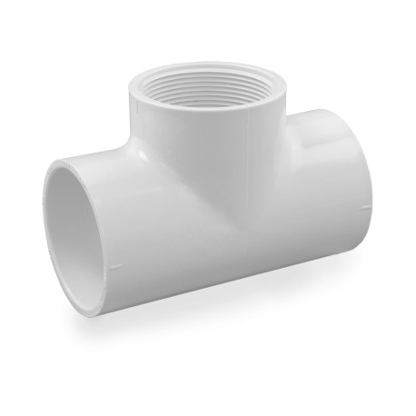 Spears 2" PVC (Sch. 40) Tee (Socket x Socket x FIPT)