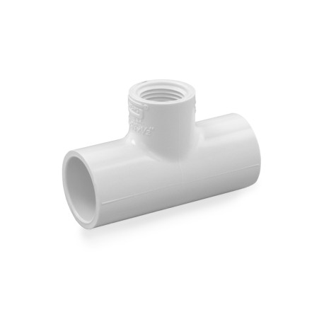 Spears 3/4" x 3/4" x 1/2" PVC (Sch. 40) Reducing Tee (Socket x Socket x FIPT)