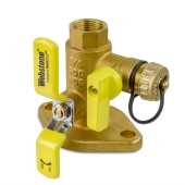 Webstone Valves 3/4" IPS Isolator Flange Valve with Drain - Image 1