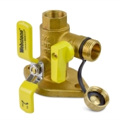 Webstone Valves 3/4" IPS Isolator Flange Valve with Drain - Image 2