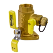 Webstone Valves 1-1/4" IPS Isolator Flange Valve with Drain - Image 1