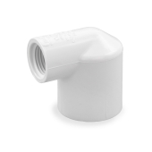Spears 1" x 1/2" PVC (Sch. 40) Socket x FIP 90° Reducing Elbow - Image 1