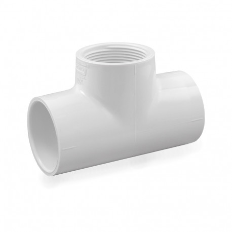 1-1/2" PVC (Sch. 40) Tee (Socket x Socket x FIPT) Spears