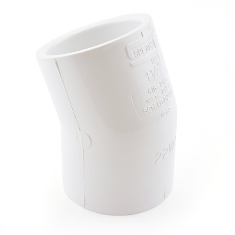 Spears 1-1/2" PVC (Sch. 40) 22.5&deg; Elbow