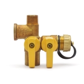 Webstone Valves 1/2" Threaded Pro-Pal Expansion Tank Pro Service Valve w/ Hose Drain - Image 1