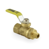 Webstone Valves 1/8" FIP x MIP Threaded Brass Ball Valve, Full Port - Image 1
