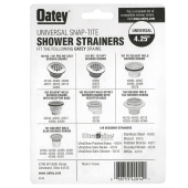 Oatey 4-1/4" Satin Nickel (UltraShine PVD ) Round Snap-Tite Strainer for Oatey Shower Drains - Image 4