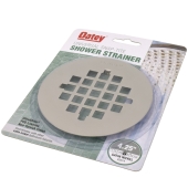Oatey 4-1/4" Satin Nickel (UltraShine PVD ) Round Snap-Tite Strainer for Oatey Shower Drains - Image 5