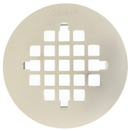 Oatey 4-1/4" Satin Nickel (UltraShine PVD ) Round Snap-Tite Strainer for Oatey Shower Drains