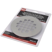 Oatey 4-1/4" Brushed Nickel Round Snap-Tite Strainer for Oatey Shower Drains - Image 5