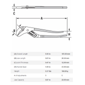 Channellock 426 Channellock 6.5" Straight Jaw Tongue and Groove Plier, 7/8" Jaw Capacity - Image 4
