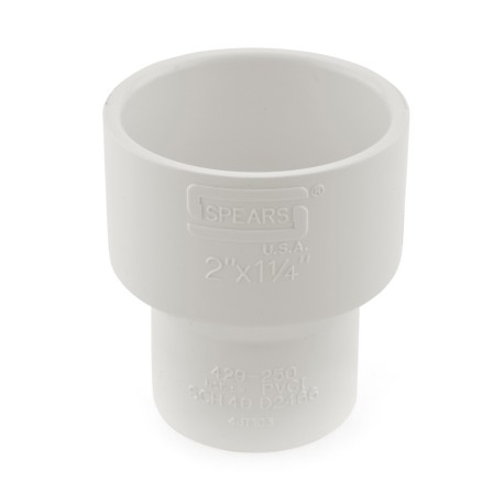 Spears 2" x 1-1/4" PVC (Sch. 40) Reducing Coupling