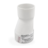 Spears 4" x 3" PVC (Sch. 40) Eccentric Reducing Coupling, Fabricated - Image 1