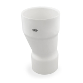 Spears 4" x 3" PVC (Sch. 40) Eccentric Reducing Coupling, Fabricated - Image 2