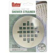 4-1/4" Satin Nickel (UltraShine PVD ) Round Snap-Tite Strainer for Oatey Shower Drains Oatey