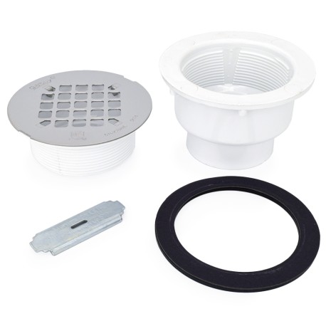 Oatey 42045, Solvent Weld PVC Shower Base/Module Drain w/ Snap-in ...