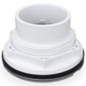 2" Hub, Solvent Weld PVC Shower Base/Module Drain w/ Snap-in Strainer, Locknut Style Oatey