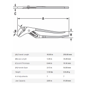 Channellock 430 Channellock 10" Straight Jaw Tongue and Groove Plier, 2" Jaw Capacity - Image 4