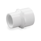 Spears 1-1/4" x 1" PVC (Sch. 40) Socket x FIP Adapter - Image 1